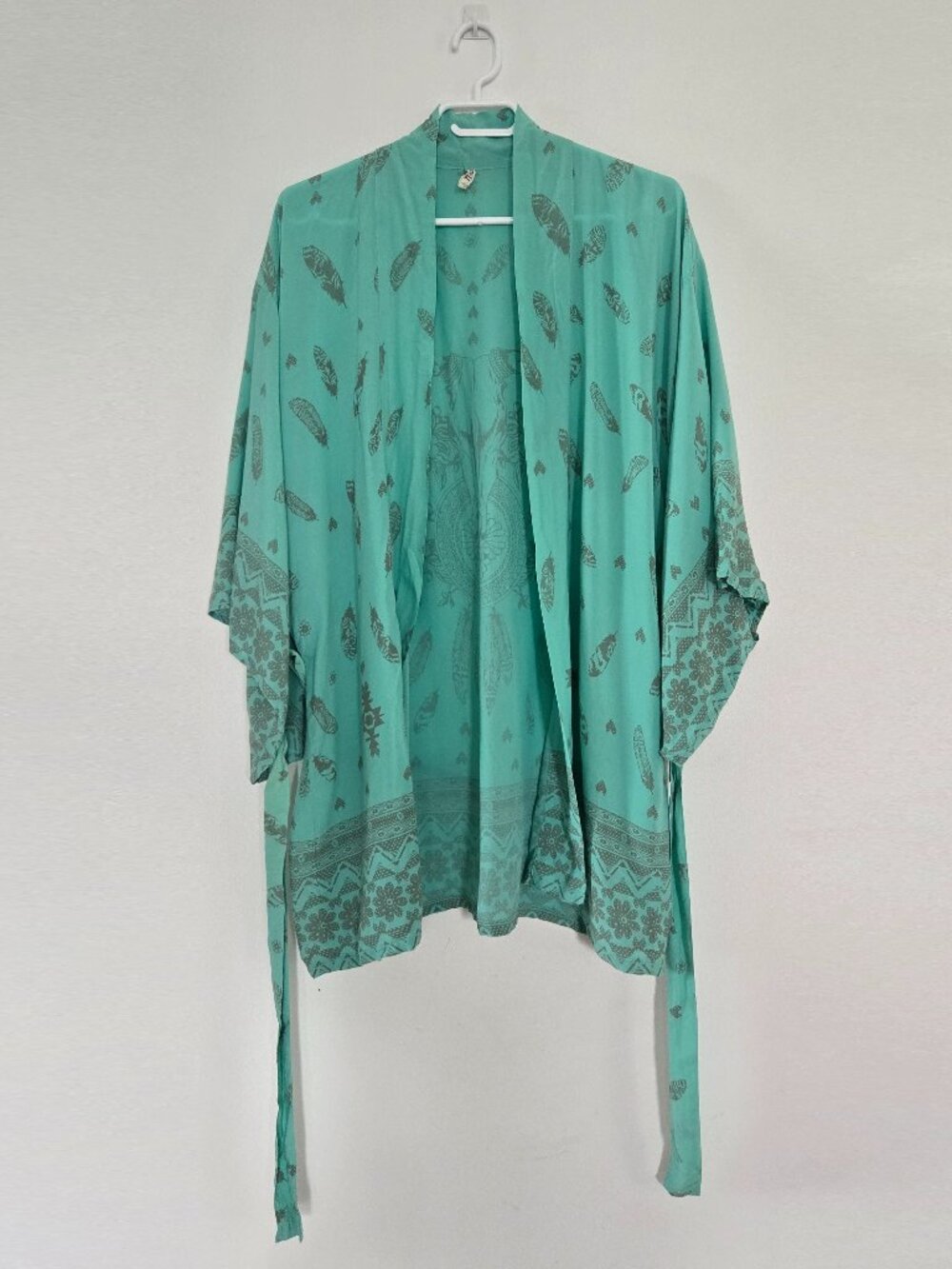 Spell & the Gypsy‎ Collective Short Skull Tribe Robe Kimono One Size OS Holes